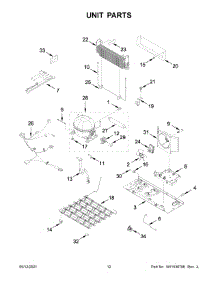 07 - Unit Parts parts for Whirlpool Refrigerator MBF1958FEZ06 from AppliancePartsPros.com