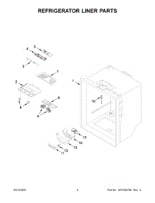 03 - Refrigerator Liner Parts parts for Whirlpool Refrigerator MBF1958FEZ06 from AppliancePartsPros.com