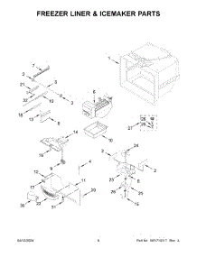 04 - Freezer Liner & Icemaker Parts parts for Whirlpool Refrigerator MBF1958FEZ08 from AppliancePartsPros.com
