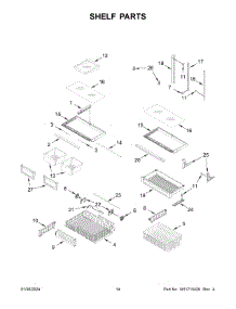 08 - Shelf Parts parts for Whirlpool Refrigerator MBF2258FEZ08 from AppliancePartsPros.com
