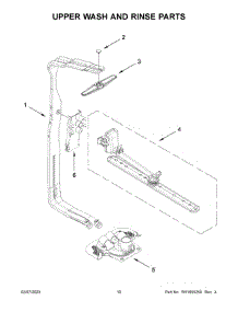 06 - Upper Wash And Rinse Parts parts for Whirlpool Dishwasher MDB4949SKW1 from AppliancePartsPros.com