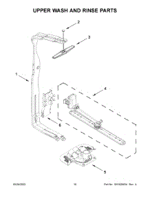 06 - Upper Wash And Rinse Parts parts for Whirlpool Dishwasher MDB7959SKZ1 from AppliancePartsPros.com