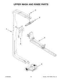 06 - Upper Wash And Rinse Parts parts for Whirlpool Dishwasher MDPS6124RZ0 from AppliancePartsPros.com