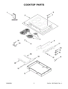 02 - Cooktop Parts parts for Whirlpool Cooktop MEC8830HB01 from AppliancePartsPros.com