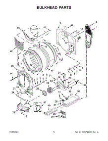 04 - Bulkhead Parts parts for Whirlpool Dryer MED7020RW0 from AppliancePartsPros.com