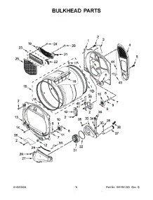 04 - Bulkhead Parts parts for Whirlpool Dryer MED7230HC2 from AppliancePartsPros.com