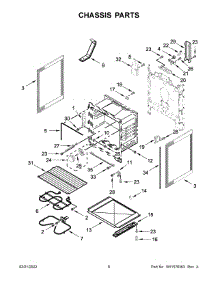 04 - Chassis Parts parts for Whirlpool Range MER4600LS2 from AppliancePartsPros.com