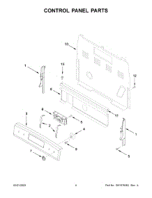 03 - Control Panel Parts parts for Whirlpool Range MER4600LS2 from AppliancePartsPros.com