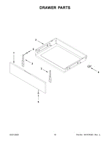 06 - Drawer Parts parts for Whirlpool Range MER4600LS2 from AppliancePartsPros.com