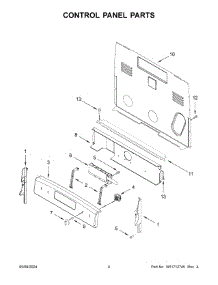 03 - Control Panel Parts parts for Whirlpool Range MER4600LS3 from AppliancePartsPros.com