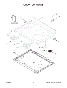 02 - Cooktop Parts parts for Whirlpool Range MER4600LS3 from AppliancePartsPros.com