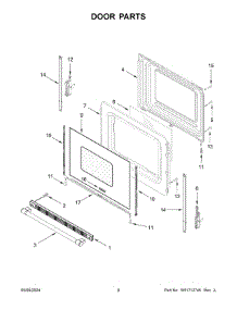 05 - Door Parts parts for Whirlpool Range MER4600LS3 from AppliancePartsPros.com
