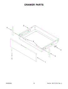 06 - Drawer Parts parts for Whirlpool Range MER4600LS3 from AppliancePartsPros.com
