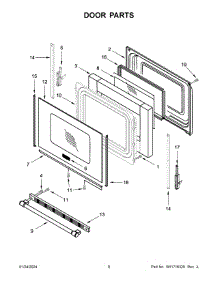 Door Parts parts for Whirlpool Range MER6600FB6 from AppliancePartsPros.com