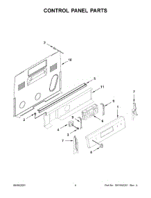 03 - Control Panel Parts parts for Whirlpool Range MER6600FW3 from AppliancePartsPros.com