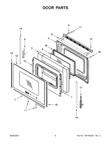 05 - Door Parts parts for Whirlpool Range MER6600FW3 from AppliancePartsPros.com