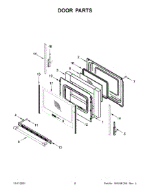 05 - Door Parts parts for Whirlpool Range MER7700LZ2 from AppliancePartsPros.com