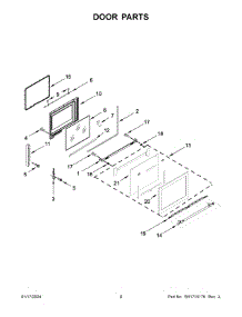 Door Parts parts for Whirlpool Range MER8800FZ6 from AppliancePartsPros.com
