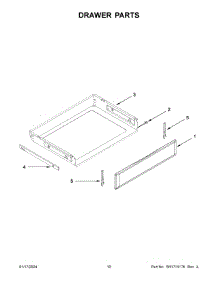 Drawer Parts parts for Whirlpool Range MER8800FZ6 from AppliancePartsPros.com
