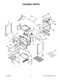 03 - Chassis Parts parts for Whirlpool Range MES8800FZ3 from AppliancePartsPros.com