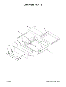 05 - Drawer Parts parts for Whirlpool Range MES8800FZ3 from AppliancePartsPros.com