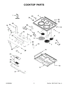 Cooktop Parts parts for Whirlpool Range MES8800PZ1 from AppliancePartsPros.com
