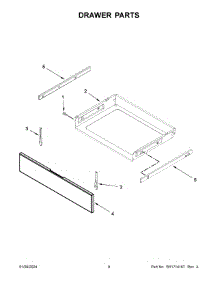 Drawer Parts parts for Whirlpool Range MES8800PZ1 from AppliancePartsPros.com