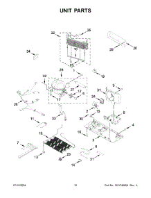 07 - Unit Parts parts for Whirlpool Refrigerator MFC2062FEZ13 from AppliancePartsPros.com