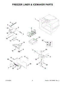 04 - Freezer Liner & Icemaker Parts parts for Whirlpool Refrigerator MFC2062FEZ13 from AppliancePartsPros.com