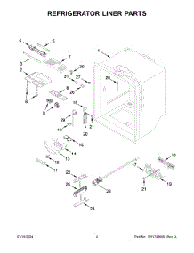 03 - Refrigerator Liner Parts parts for Whirlpool Refrigerator MFC2062FEZ13 from AppliancePartsPros.com