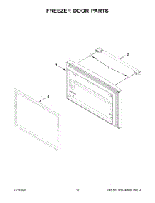 06 - Freezer Door Parts parts for Whirlpool Refrigerator MFC2062FEZ13 from AppliancePartsPros.com