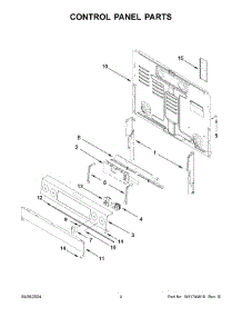 03 - Control Panel Parts parts for Whirlpool Air Conditioner MFES4030RS0 from AppliancePartsPros.com