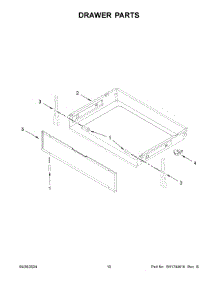 06 - Drawer Parts parts for Whirlpool Air Conditioner MFES4030RS0 from AppliancePartsPros.com