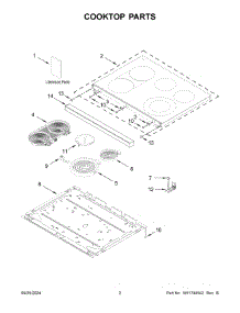02 - Cooktop Parts parts for Whirlpool Air Conditioner MFES6030RB0 from AppliancePartsPros.com