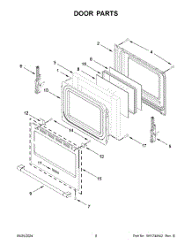 05 - Door Parts parts for Whirlpool Air Conditioner MFES6030RW0 from AppliancePartsPros.com