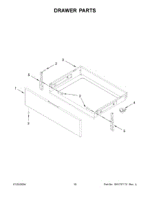 06 - Drawer Parts parts for Whirlpool Range MFES6030RZ0 from AppliancePartsPros.com