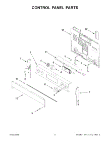 03 - Control Panel Parts parts for Whirlpool Range MFES6030RZ0 from AppliancePartsPros.com