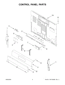Control Panel Parts parts for Whirlpool Range MFGS4030RB0 from AppliancePartsPros.com