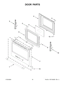 06 - Door Parts parts for Whirlpool Range MFGS4030RS0 from AppliancePartsPros.com