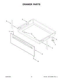 Drawer Parts parts for Whirlpool Range MFGS4030RW0 from AppliancePartsPros.com
