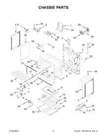05 - Chassis Parts parts for Whirlpool Range MFGS6030RW0 from AppliancePartsPros.com