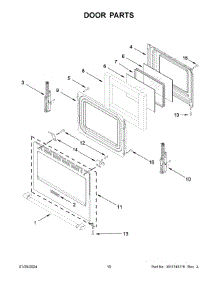 06 - Door Parts parts for Whirlpool Range MFGS6030RW0 from AppliancePartsPros.com