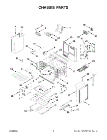 05 - Chassis Parts parts for Whirlpool Range MFGS8030RZ0 from AppliancePartsPros.com