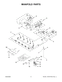 04 - Manifold Parts parts for Whirlpool Range MFGS8030RZ0 from AppliancePartsPros.com