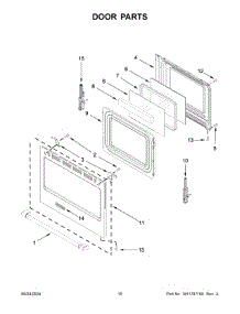 06 - Door Parts parts for Whirlpool Range MFGS8030RZ0 from AppliancePartsPros.com