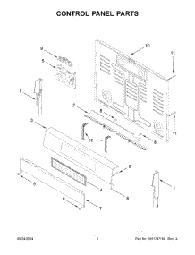 03 - Control Panel Parts parts for Whirlpool Range MFGS8030RZ0 from AppliancePartsPros.com