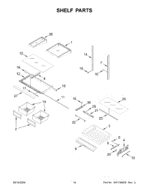 08 - Shelf Parts parts for Whirlpool Refrigerator MFI2570FEB11 from AppliancePartsPros.com