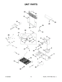 Unit Parts parts for Whirlpool Refrigerator MFI2570FEW10 from AppliancePartsPros.com