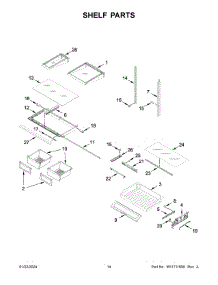 Shelf Parts parts for Whirlpool Refrigerator MFI2570FEW10 from AppliancePartsPros.com