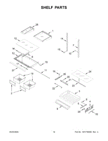 08 - Shelf Parts parts for Whirlpool Refrigerator MFI2570FEW11 from AppliancePartsPros.com